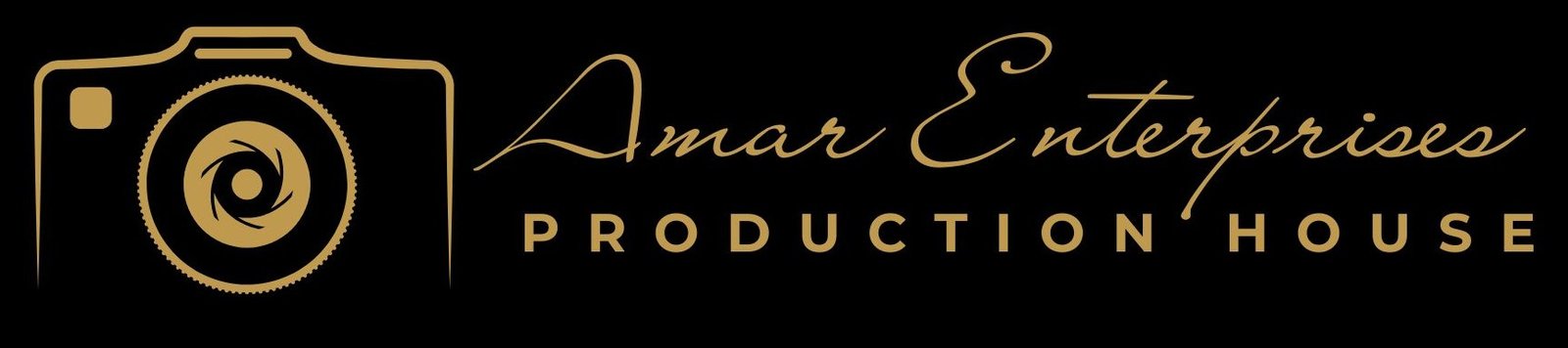 Gold Minimalist Camera For Photography Logo (1920 x 1080 px) - 1